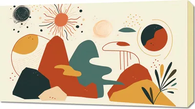 Produktbild von Bild 90x50cm Farbenkosmos
