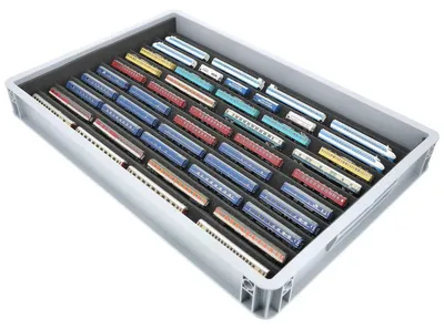 Produktbild von Eurobox Zugliege 10-Fächer für Spur Z Modellbahnen und Loks