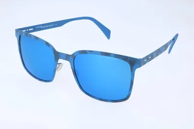 Zdjęcie produktu dla Okulary przeciwsłoneczne Italia Independent I I MOD METAL 0500, wielokolorowe (niebieskie), rozmiar 55/20/145, uniseks