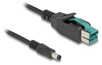 Productafbeelding van Delock PoweredUSB-kabel, stekker 12V naar DC 5,5 x 2,5 mm connector, 2 meter