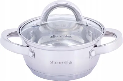 Produktbild von Topf 14 cm 1,0 l mit Deckel INDUKTION GAS KAMILLE