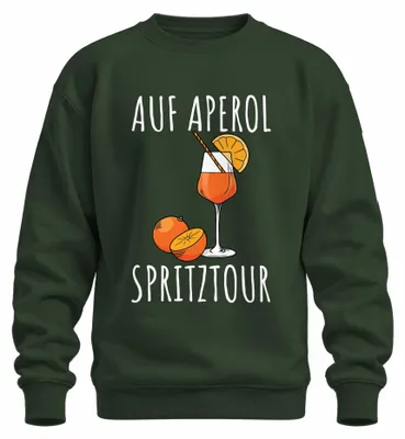 Obrázok produktu pre Aperol Spritz: Letná párty, koktail, zábava, mikina, pulóver, farba: zelená