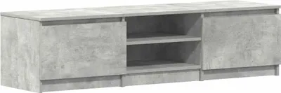 Zdjęcie produktu dla vidaXL Szafka pod TV betonowa szara 140x40x35,5 cm materiał drewnopochodny