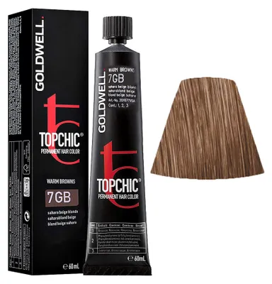 Immagine prodotto di Goldwell Topchic Tube 7GB Sahara Blonde Beige 60ml - colore permanente in tubo
