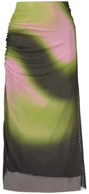 Obrázok produktu pre Dámska dlhá zelená sukňa DESIGUAL