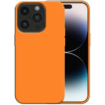Immagine prodotto di Smartphonica Custodia in silicone per iPhone 14 Pro con interno morbido - Arancione