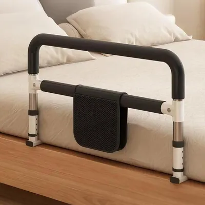 Image de Omgoods - Barrière de lit réglable pour la sécurité des personnes âgées, conçue pour prévenir les chutes