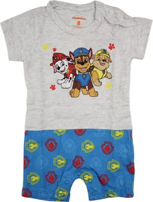 Produktbild von Paw Patrol Baby Kurzarm Body Strampler – Grau / 80