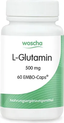 Produktbild von Woscha L-Glutamin 500 mg – 60 Embo-Caps