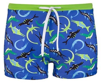Produktbild von Beco Ocean Dinos Badeboxershorts für Jungen | Blau