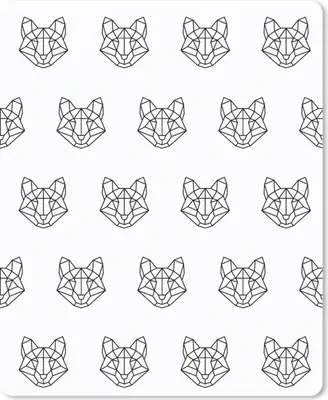 Produktbild von MuchoWow® Mauspad Mousepad Fuchs - Muster - Formen 30x40 cm - Mousepads - Maus Mat - Pad - Mausunterlage - Mausmatten