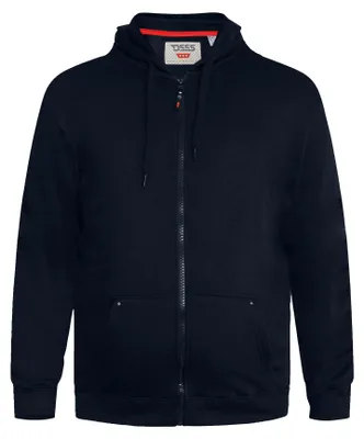 Image de Duke - "D555 Rockford Cantor" Sweat à capuche avec fermeture éclair sur toute la longueur pour homme DC104 (6XL) (Bleu marine)