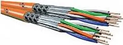 Produktbild von Elmat S/FTP 2x(4x2xAWG23) 1200MHz, 100m, 100 m, Cat7, S/FTP (S-STP), Orange