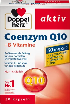 Produktbild von Doppelherz | Coenzym Q10 + B-Vitamine | 30 Kapseln