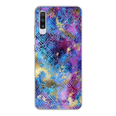 Produktbild von MuchoWow® Handyhülle Schutzhülle Hülle für Samsung Galaxy A70 Marmor - Farbe - Geometrische Formen Silikon Softcase Handy Hülle - Schutzhaube