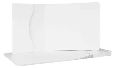 Produktbild von Mappe 15 x 21 x 0,3 cm, Weiß, Klappe & Innentasche - 10er Pack