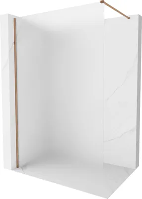 Produktbild von Mexen Kioto-X Duschwand Walk-in 160 x 200 cm, satiniert 10 mm, Roségold - 800-160-101-60-30-X
