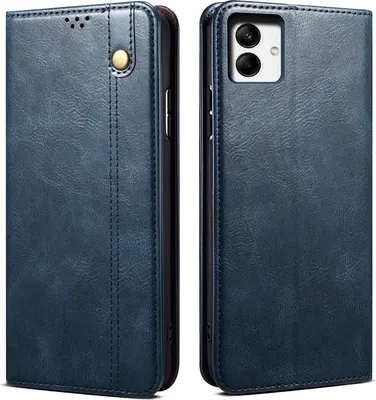 Obrázek produktu pro Pouzdro pro Samsung Galaxy A04 4G, kožené flip pouzdro peněženka s funkcí stojánku modré