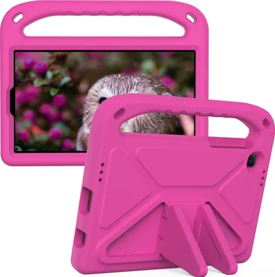 Produktbild von Hülle für Samsung Galaxy Tab A7 Lite 8,7 Zoll 2021 SM-T220 /SM-T225, Leichte Stoßfeste Eva Kinder Schutzhülle mit Griff und Faltbarem Ständer Rosa