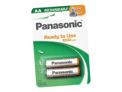 Obrázek produktu pro Panasonic HHR-3LVE/2BC - Batterie 2 x AA-Typ - 1000 mAh (Packung mit 2)