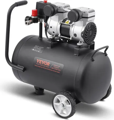 Produktbild von VEVOR-Luftkompressor, 8-Gallonen-Stahltank, 1 PS, 2,2 CFM bei 90 PSI, ölfreier Luftkompressor und max. 120 PSI Druck, 80 dB ultraleiser tragbarer Kompressor,