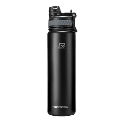 Image de Gourde thermique pour boissons en acier inoxydable de haute qualité Gourde 620 ml noire