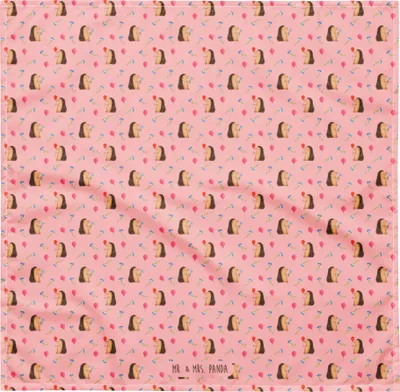 Produktbild von Mr. & Mrs. Panda Bandana Tuch Igel Luftballon L - Rosa - Geschenk, Glückwunsch, Geburtstag, Lustige Sprüche, Ballon, Hundehalstuch, Kopftuch, Dreieckstuch, Stirnband