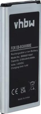 Produktbild von vhbw Akku kompatibel mit Samsung Galaxy SM-G800Y, SM-G800R4 Handy Smartphone Telefon (2100 mAh, 3,8 V, Li-Ion)