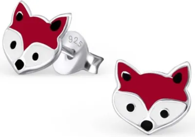 Produktbild von Kinderohrstecker Silber Ohrringe Fuchs