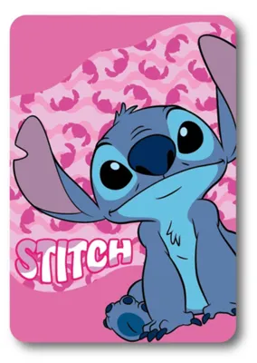 Produktbild von Disney Lilo und Stitch Pink Wave Fleecedecke 100x140cm