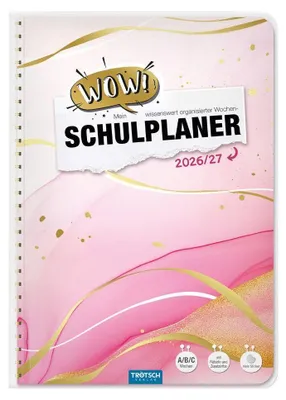 Produktbild von TRÖTSCH - Schulplaner WOW Marble 26/27