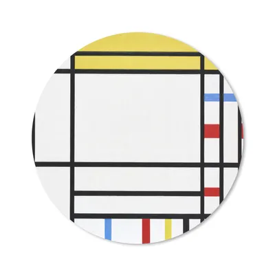 Produktbild von MuchoWow® Mauspad Mousepad Place De La Concorde - Piet Mondrian 30x30 cm - Mousepads - Maus Mat - Pad - Mausunterlage - Tischunterlage - Schreibtischmatten