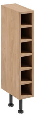 Obrázek produktu pro Dolní otevřená skříňka SALERNO - šířka 15 cm, dub