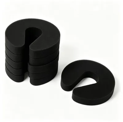 Imagen del producto de Topes para puertas de espuma, color , 6 unidades, 95x95x15 mm, para mayor seguridad