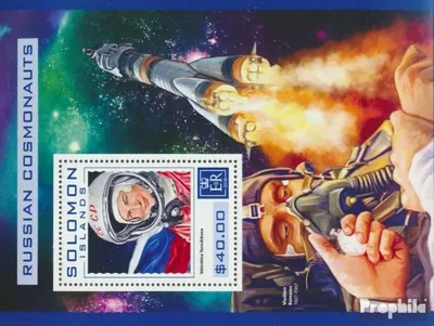 Produktbild von Briefmarken Salomoninseln 2016 Mi Block 569 (kompl. Ausg.) postfrisch Russische Kosmonauten