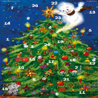 Produktbild von Fensterbild-Kalender Adventsgespenst für Kinder – mit Malvorlagen und Bastelideen