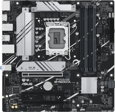 Productafbeelding van ASUS PRIME B760M-A-CSM microATX/Intel B760/4 x DDR5-RAM/4 x SATA 6Gb/s (RAID 0, 1, 5, 10) (90MB1EK0-M1EAYC)