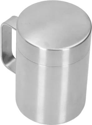 Isolierte RVS Kaffeetasse mit Deckel und Griff - Doppeltwandige Reise- und Campingtasse (400ML)