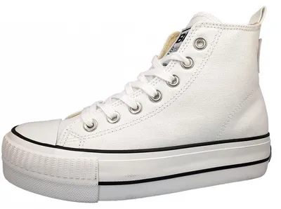 Image de British Knights Dames Milieu Sneaker Kaya Mid High Top B49-3709 blanc