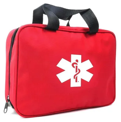 Produktbild von Erste-Hilfe-Tasche leer Rot Nylon 24 x 18 x 8 cm
