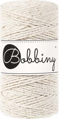 Produktbild von Bobbiny 3PLY Macramé Rope 3 mm 100 m Golden Natural Schnur