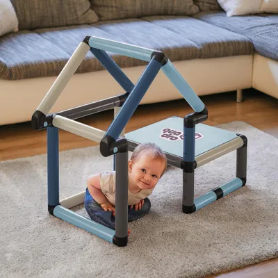 Immagine prodotto di Quadro Beginner Home – struttura da arrampicata modulare e torre di apprendimento da 6 mesi, per uso interno ed esterno – Petrol