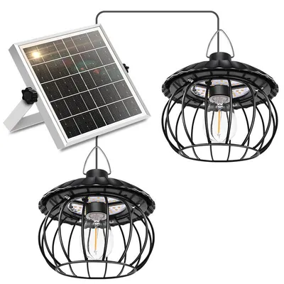 Produktbild von ZELURXX Solar Hängeleuchte Außen Gartenlampe mit Fernbedienung Dimmbar Timer 3/5/8H 12H Beleuchtung Solar Gartenlampe