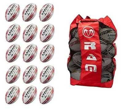 Image de Ensemble de rugby comprenant 15 ballons, idéal pour l'entraînement
