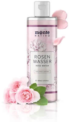 Produktbild von Monte Nativo Rosenwasser – 100% rein für Gesicht & Haar