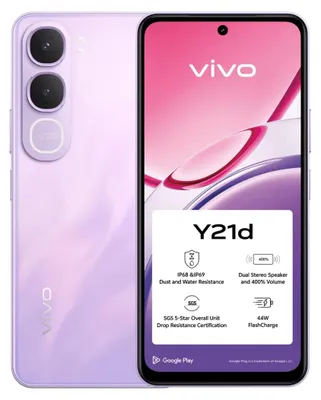 Obrázek produktu pro Vivo Y21d, 4 GB RAM, 128 GB úložiště, barva: fialová (lila), podpora dual SIM