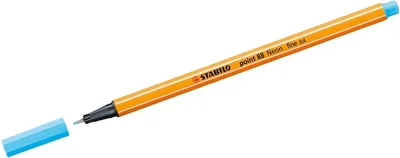 Produktbild von Fineliner - STABILO point 88 - Einzelstift - Neonfarbe, leuchtfarbenblau