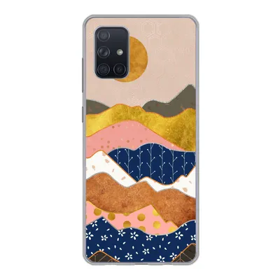 Produktbild von MuchoWow® Handyhülle Schutzhülle Hülle für Samsung Galaxy A51 Gold - Pastell - Muster Silikon Softcase Handy Hülle - Schutzabdeckung