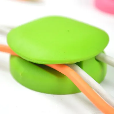 Obrázek produktu pro MKF-UK03 Organizace kabelů , pro 2 kabely, černá/oranžová, 1 ks