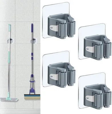 Image de Support pour outils, 4 pièces, autocollant, pour mur et porte